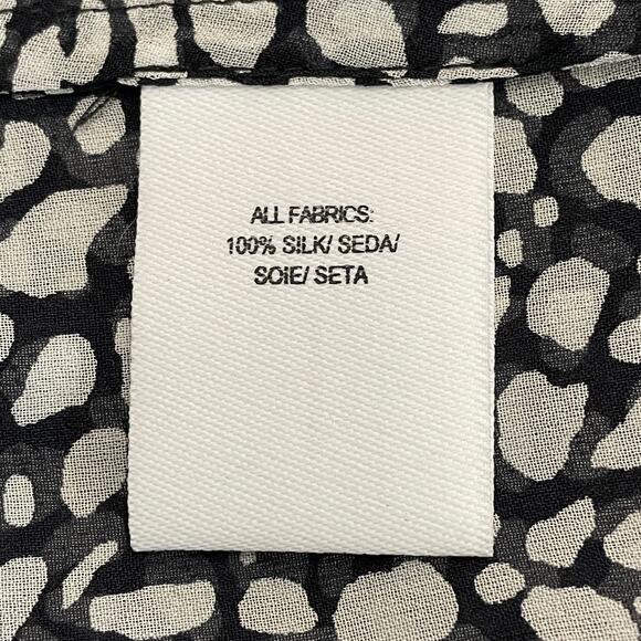 DEREK LAM 10 CROSBY Silk Lace Hem Cold Shoulder Halter Blouse Women's Sz 2 NWT - Picture 8 of 14